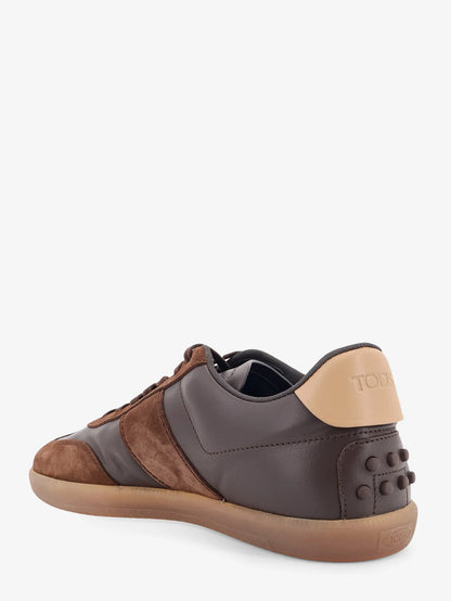 TOD'S - Allacciata Cassetta leather and suede sneakers
