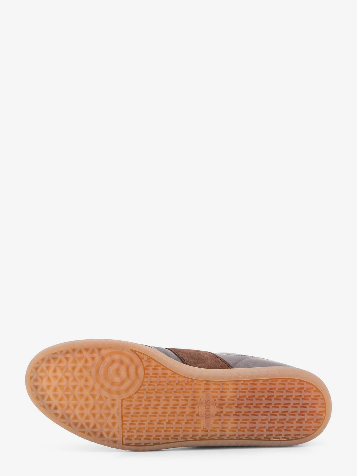Tod'S Allacciata Cassetta leather and suede sneakers - Marrone