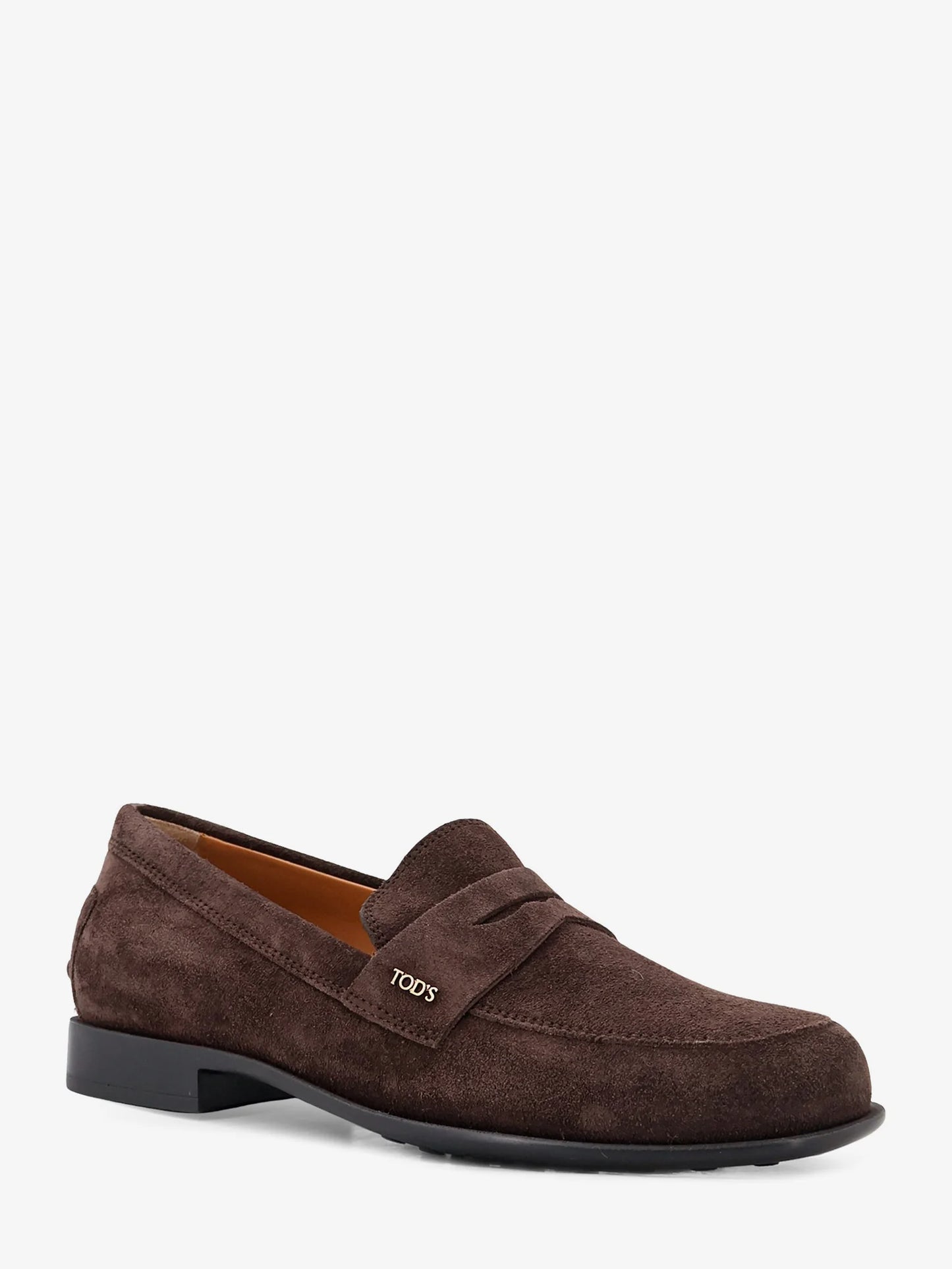 TOD'S - Suede loafers with side logo