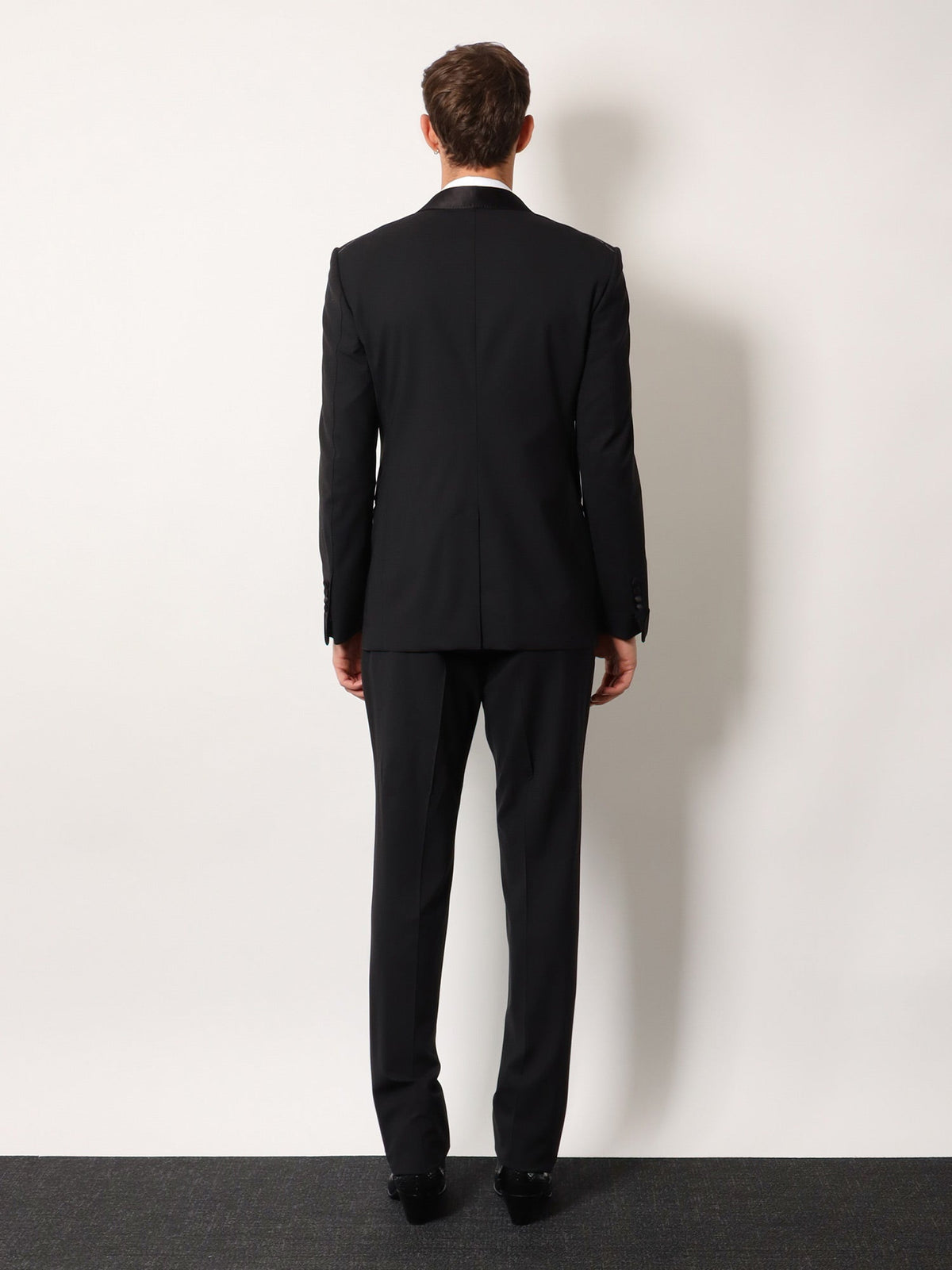 Tom Ford Stretch virgin wool tuxedo with satin profiles - Black