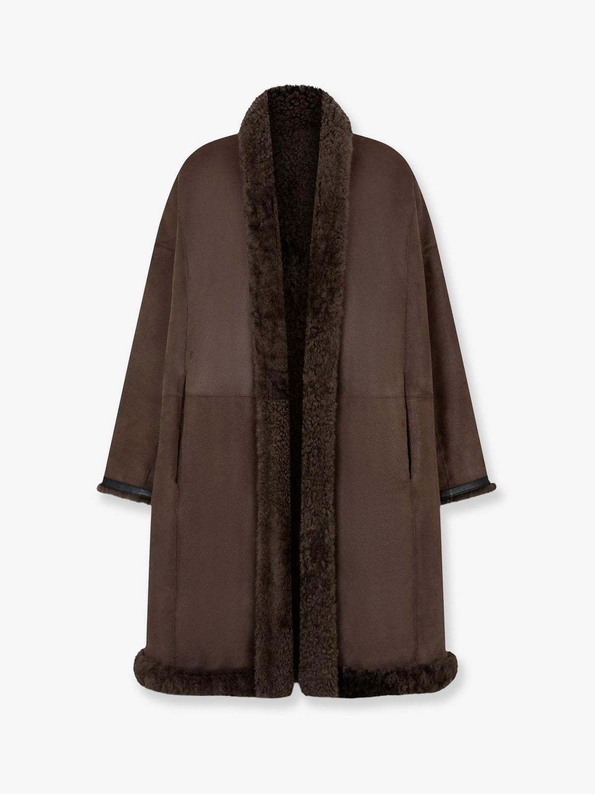 Tom Ford Shearling Coat - Coffeeblack