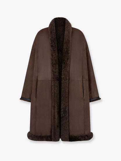 Tom Ford Shearling Coat - Coffeeblack