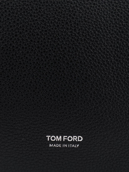 Tom Ford Grainde leather Pochette - Black
