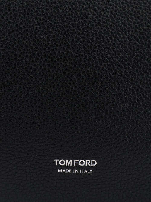 Tom Ford Grainde leather Pochette - Black