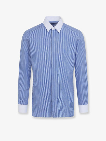 Tom Ford Striped cottton shirt - Comboblue&White