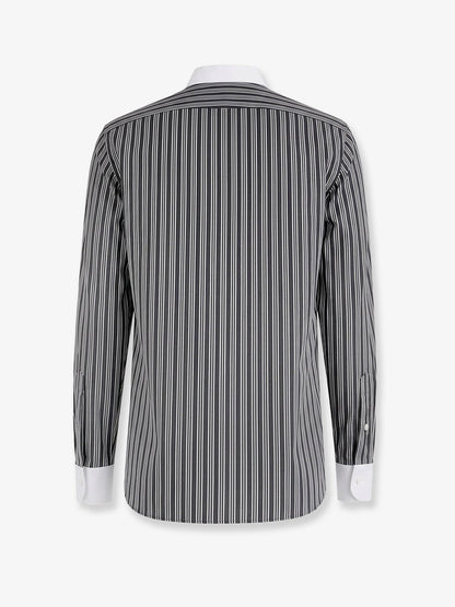 Tom Ford Striped cotton shirt - Black&White