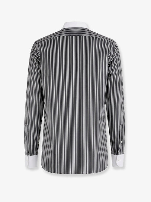 Tom Ford Striped cotton shirt - Black&White