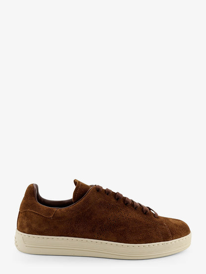 Tom Ford Warwick suede sneakers - Whisky + Cream