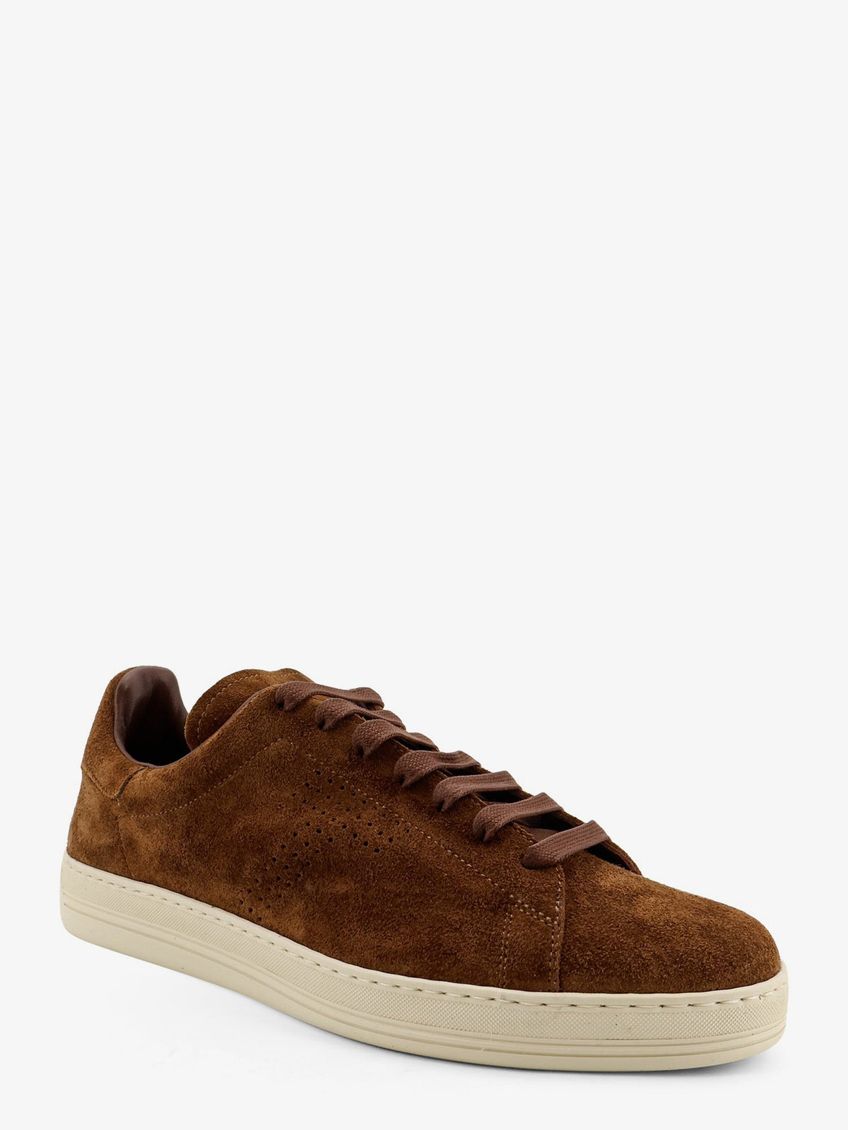 Tom Ford Warwick suede sneakers - Whisky + Cream