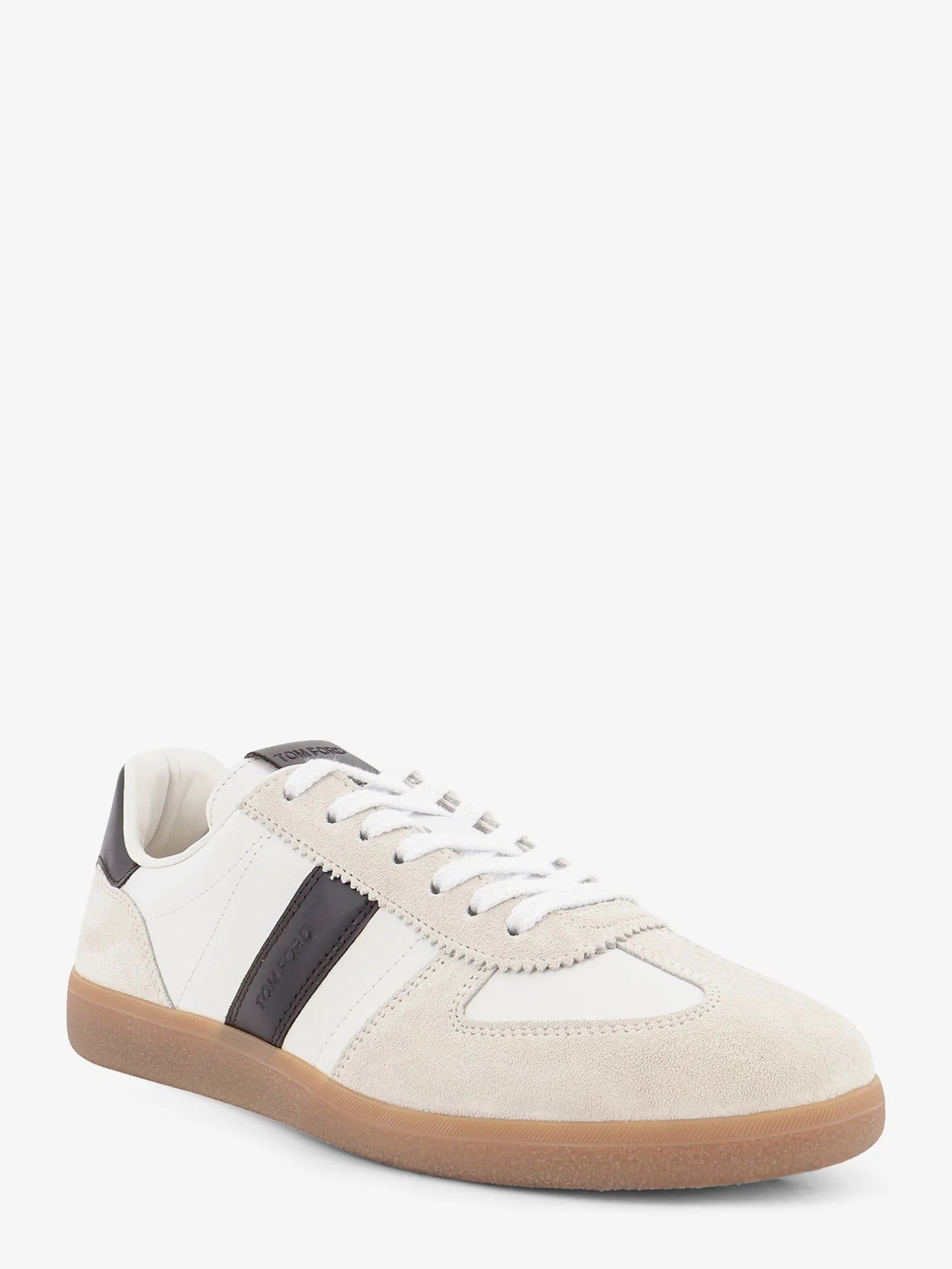 TOM FORD - Archer suede and leather low-top sneakers