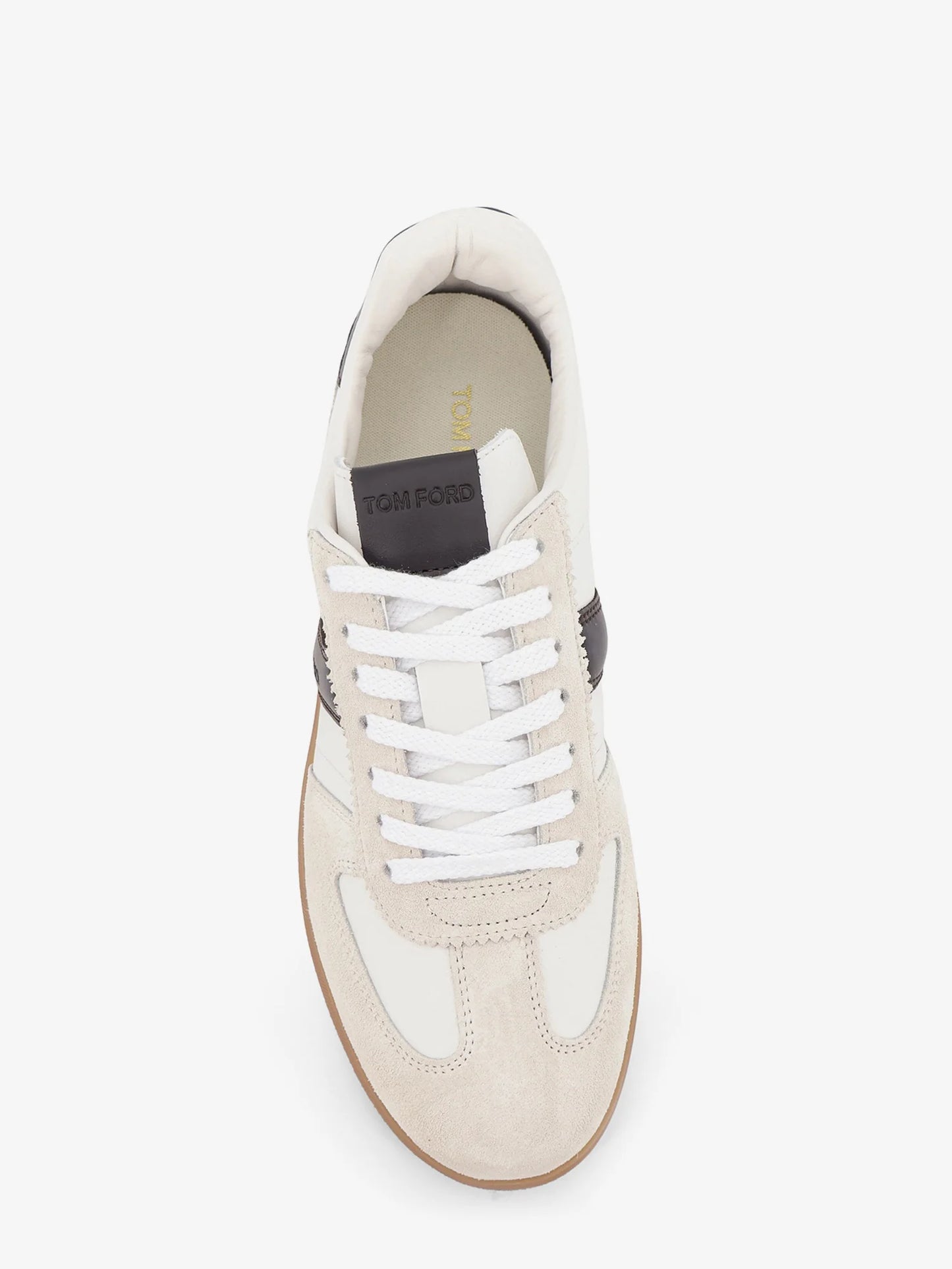 TOM FORD - Archer suede and leather low-top sneakers