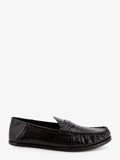 TOM FORD - Crocodile-print leather loafers