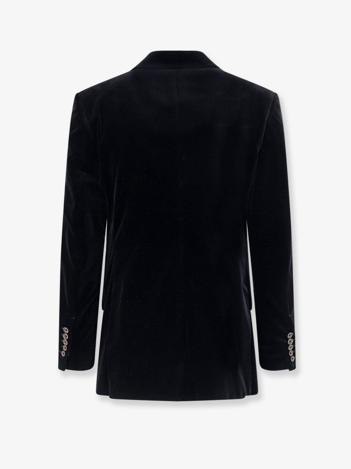 Tom Ford Double-breasted velvet blazer - Black