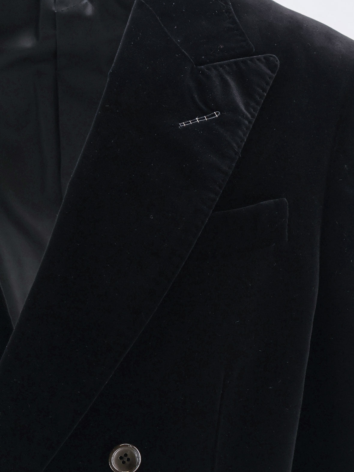 Tom Ford Double-breasted velvet blazer - Black