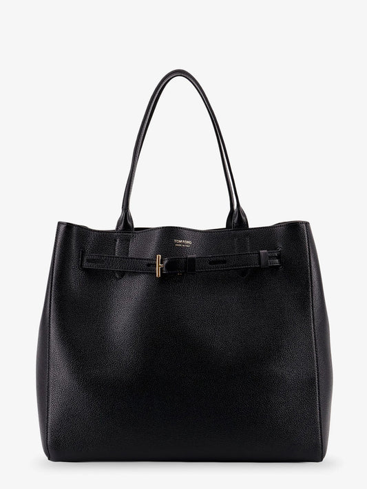 Tom Ford Leather Shoulder Bag With Logo