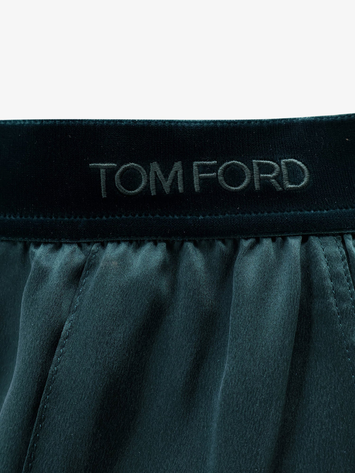 Tom Ford Satin trousers - Teal