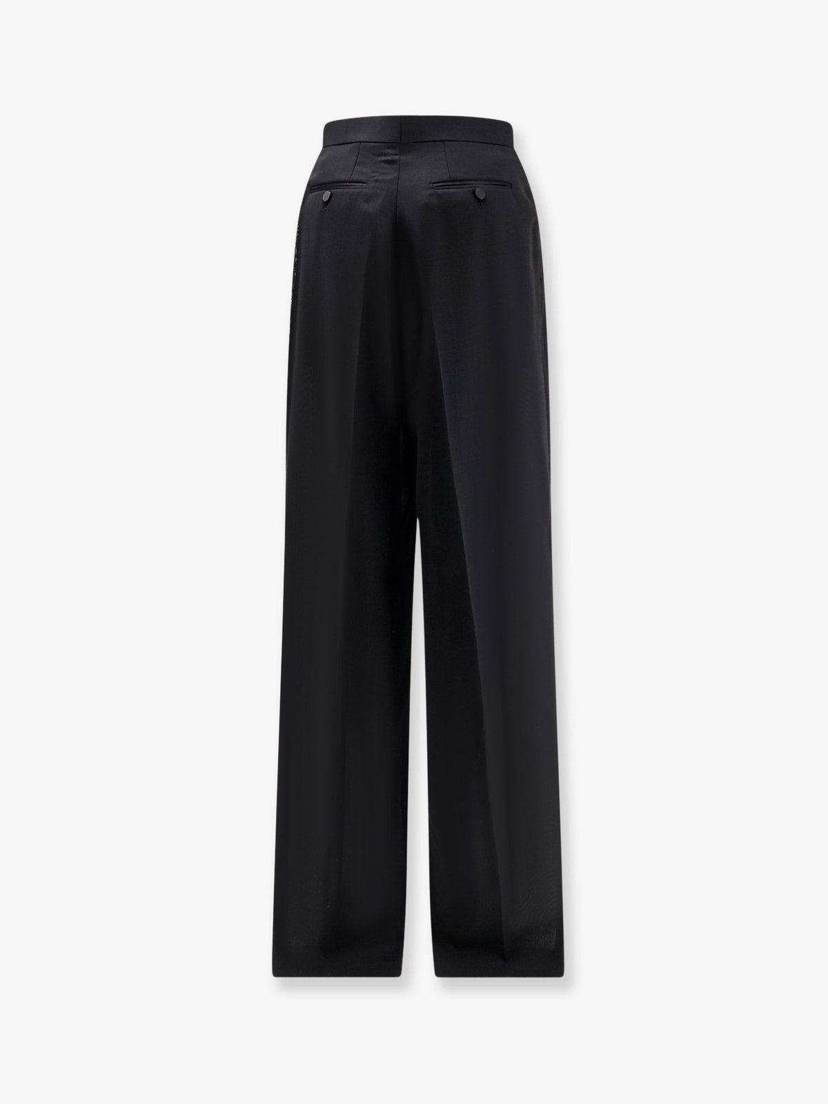 Tom Ford Light Wool Tuxedo Trousers - Black