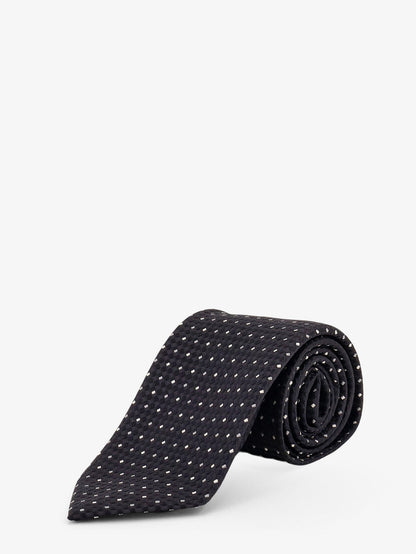 Tom Ford Silk tie with geometric pattern - Marineblue