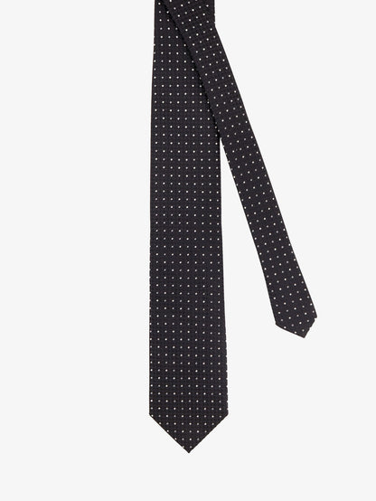 Tom Ford Silk tie with geometric pattern - Marineblue