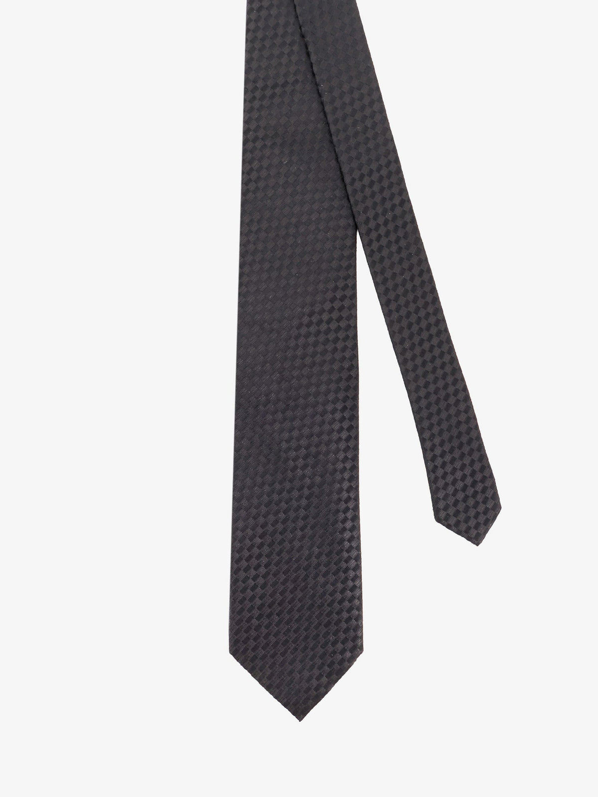 Tom Ford Silk tie with geometric pattern - Black