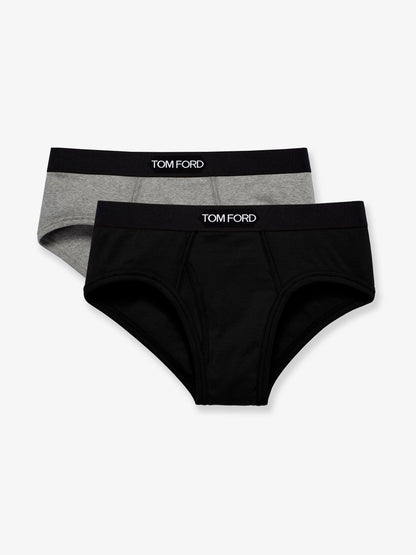 Tom Ford Bipack stretch cotton slip - Black/Grey