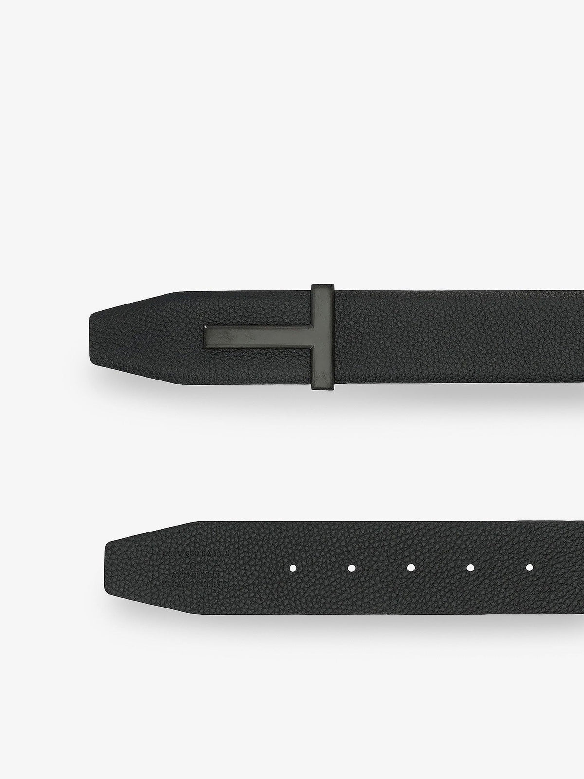 Tom Ford Hammered leather belt - Black
