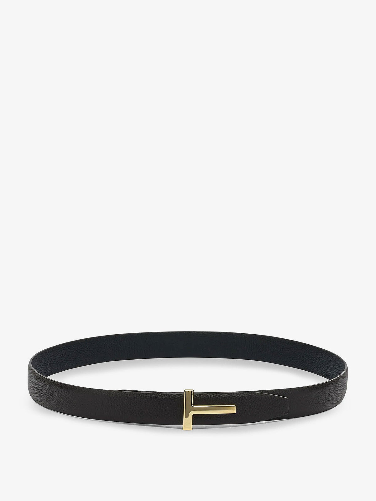 Tom Ford Reversible hammered leather belt - Brown Black