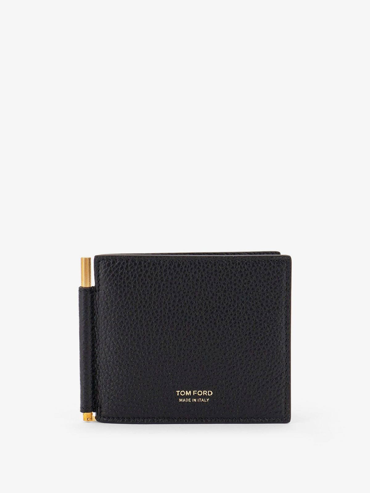 Tom Ford T-Line Money Clip leather wallet - Black