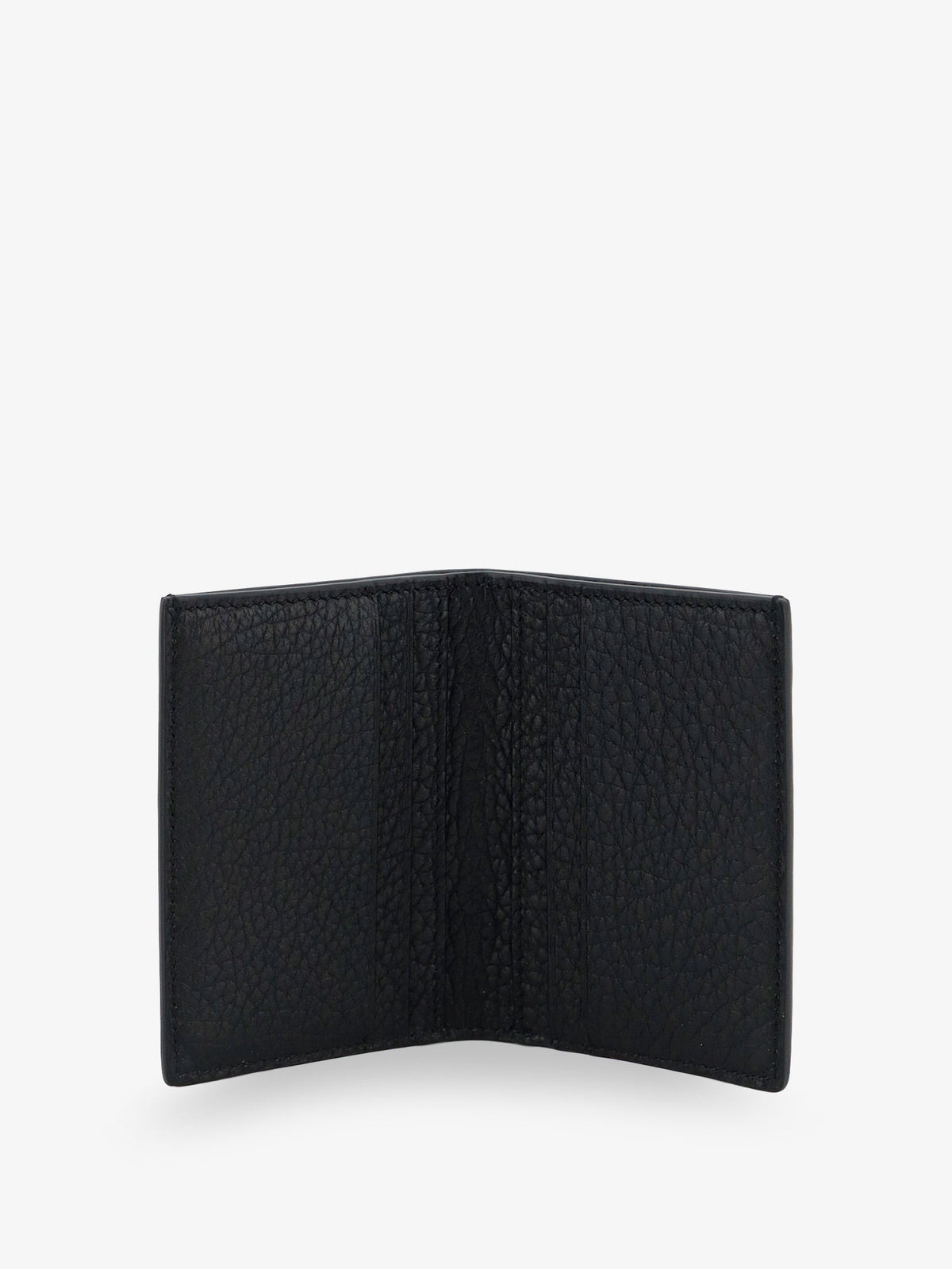 Tom Ford Leather card holder with embossed logo - Black