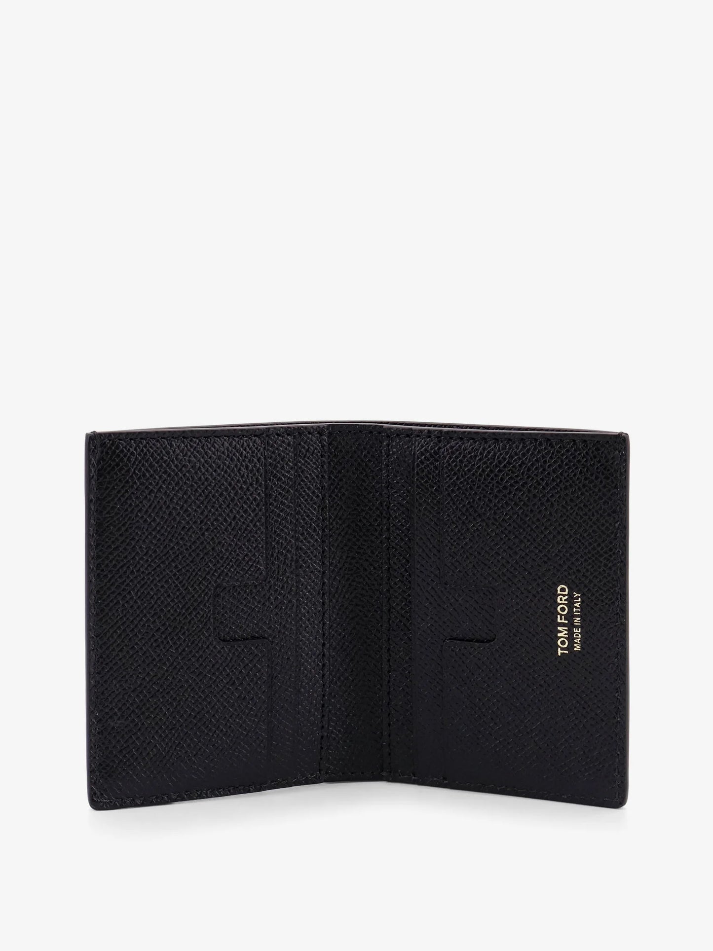 TOM FORD - Leather card holder with logo