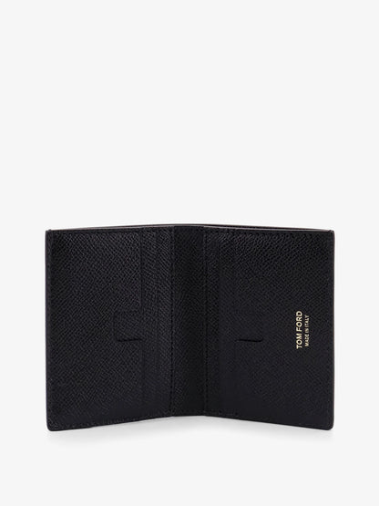 TOM FORD - Leather card holder with logo