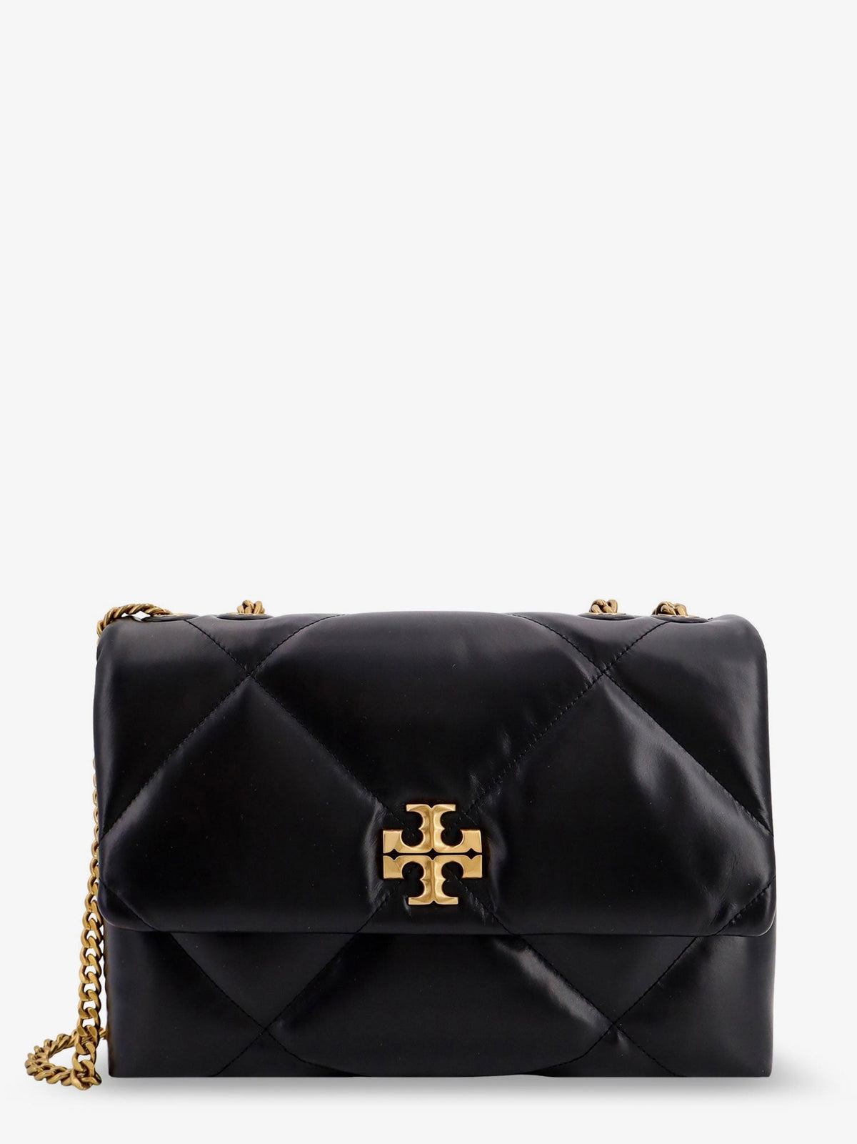Tory Burch Kira Diamond Quilt Convertible leather crossbody bag - Black