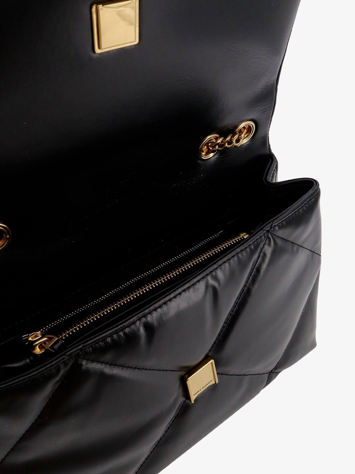Tory Burch Kira Diamond Quilt Convertible leather crossbody bag - Black