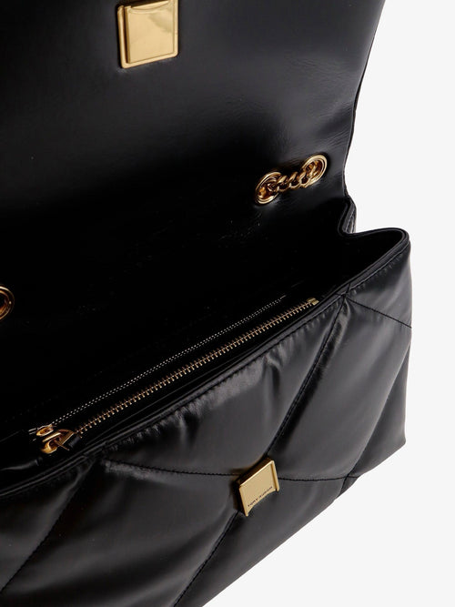 Tory Burch Kira Diamond Quilt Convertible leather crossbody bag - Black