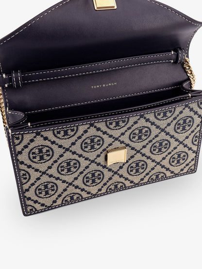 Tory Burch T-Monogram Envelope Chain Wallet - Torynavy