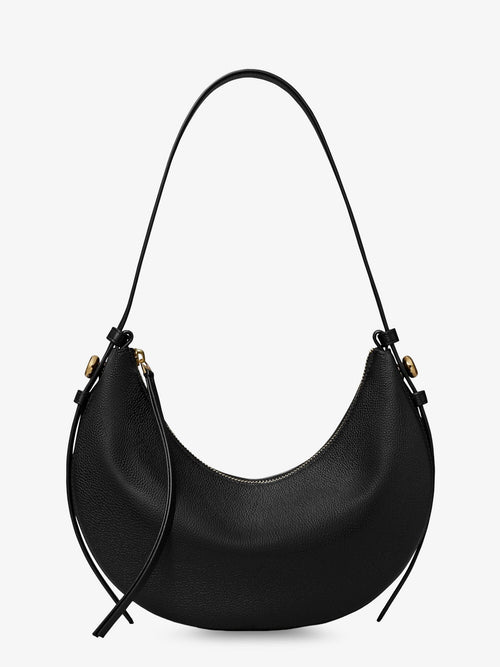 Tory Burch Romy Half Moon leather shoulder bag - Black