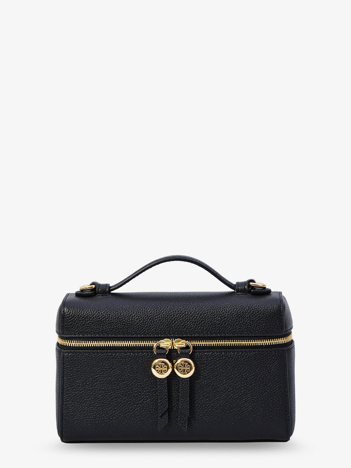 Tory Burch Hammered leather Romy slim shoulder bag - Black