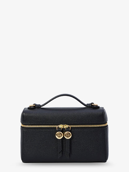 Tory Burch Hammered leather Romy slim shoulder bag - Black