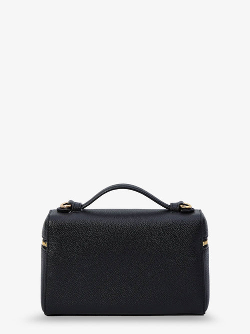 Tory Burch Hammered leather Romy slim shoulder bag - Black