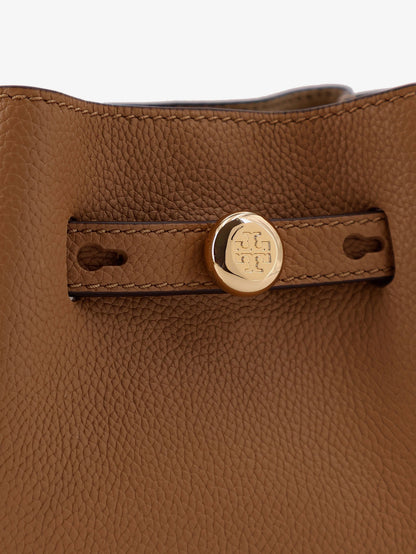 Tory Burch Romy Mini leather crossbody bag - Tiramisu