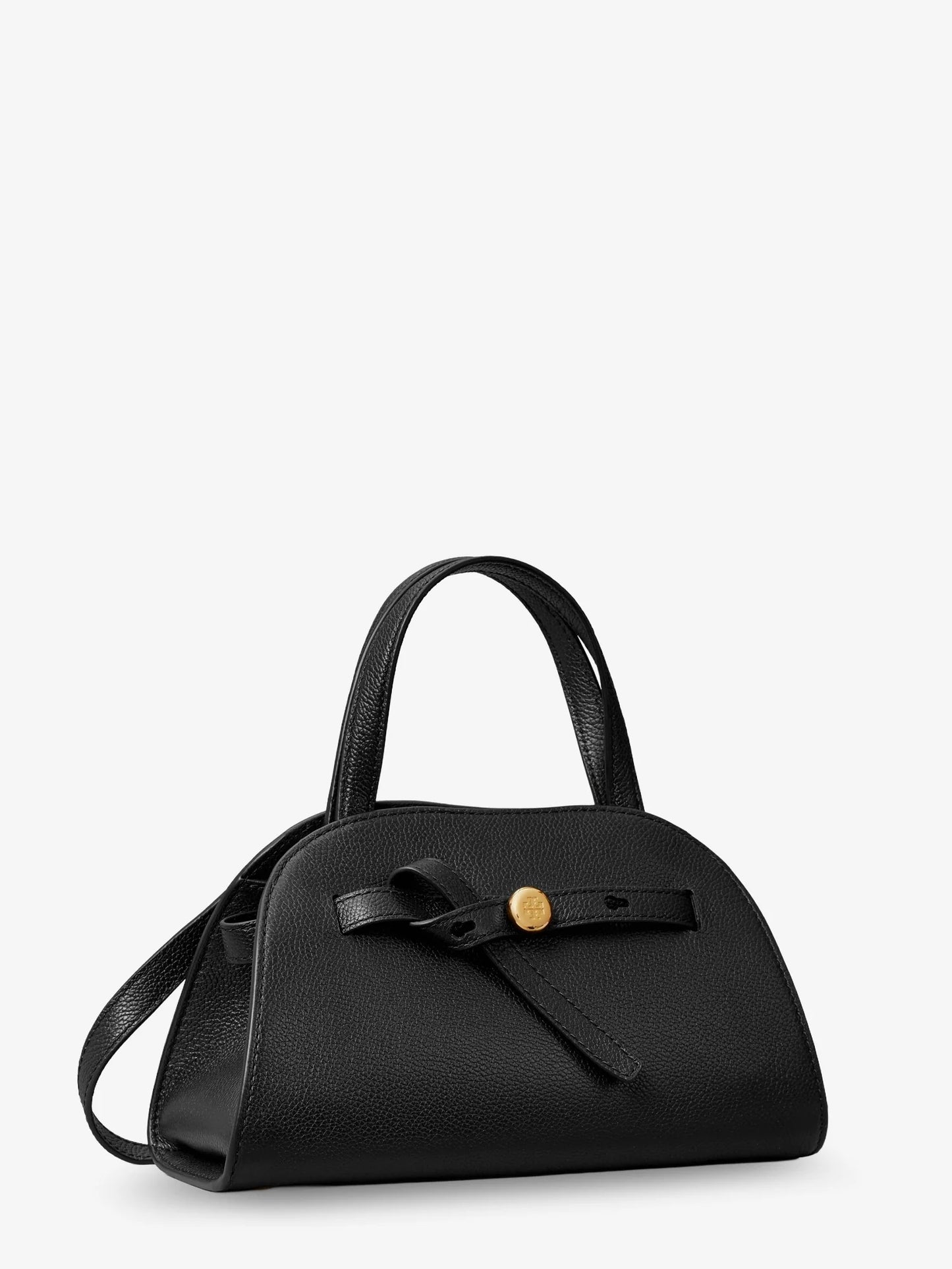 TORY BURCH - Romy Small Leather Satchel Bag with shoulder strap