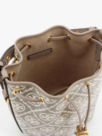 TORY BURCH - T Monogram coated canvas bucket bag