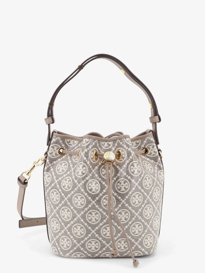 TORY BURCH - T Monogram coated canvas bucket bag