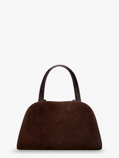 TORY BURCH - Romy Small suede satchel bag with shoulder strap