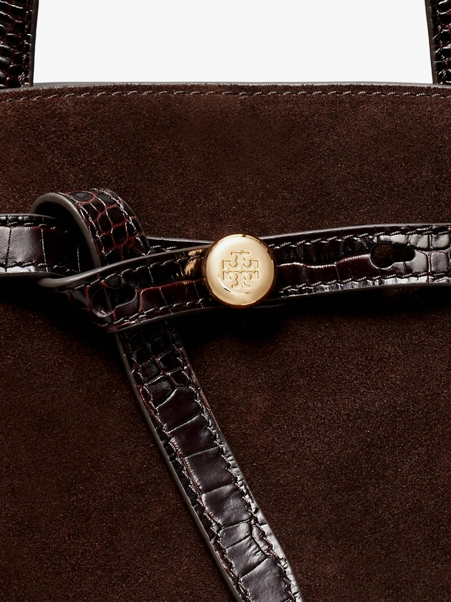 TORY BURCH - Romy Small suede satchel bag with shoulder strap
