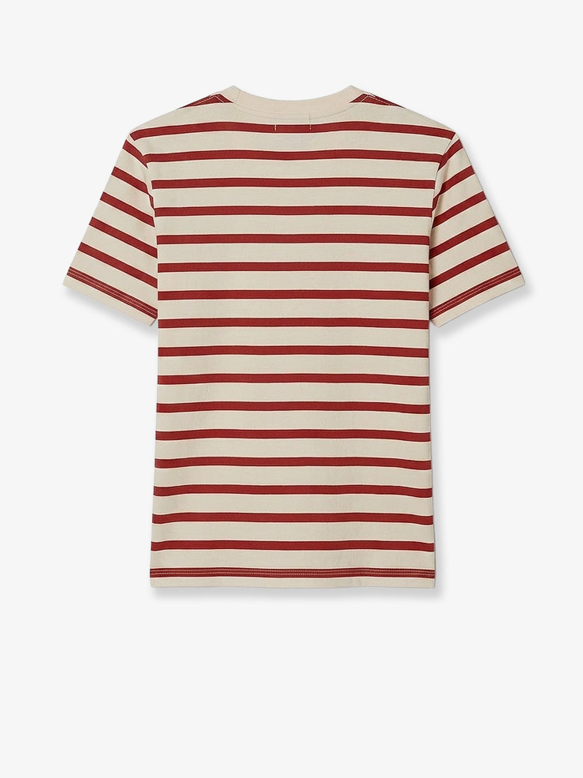 Tory Burch Cotton T-shirt with striped pattern - Lightivoryred