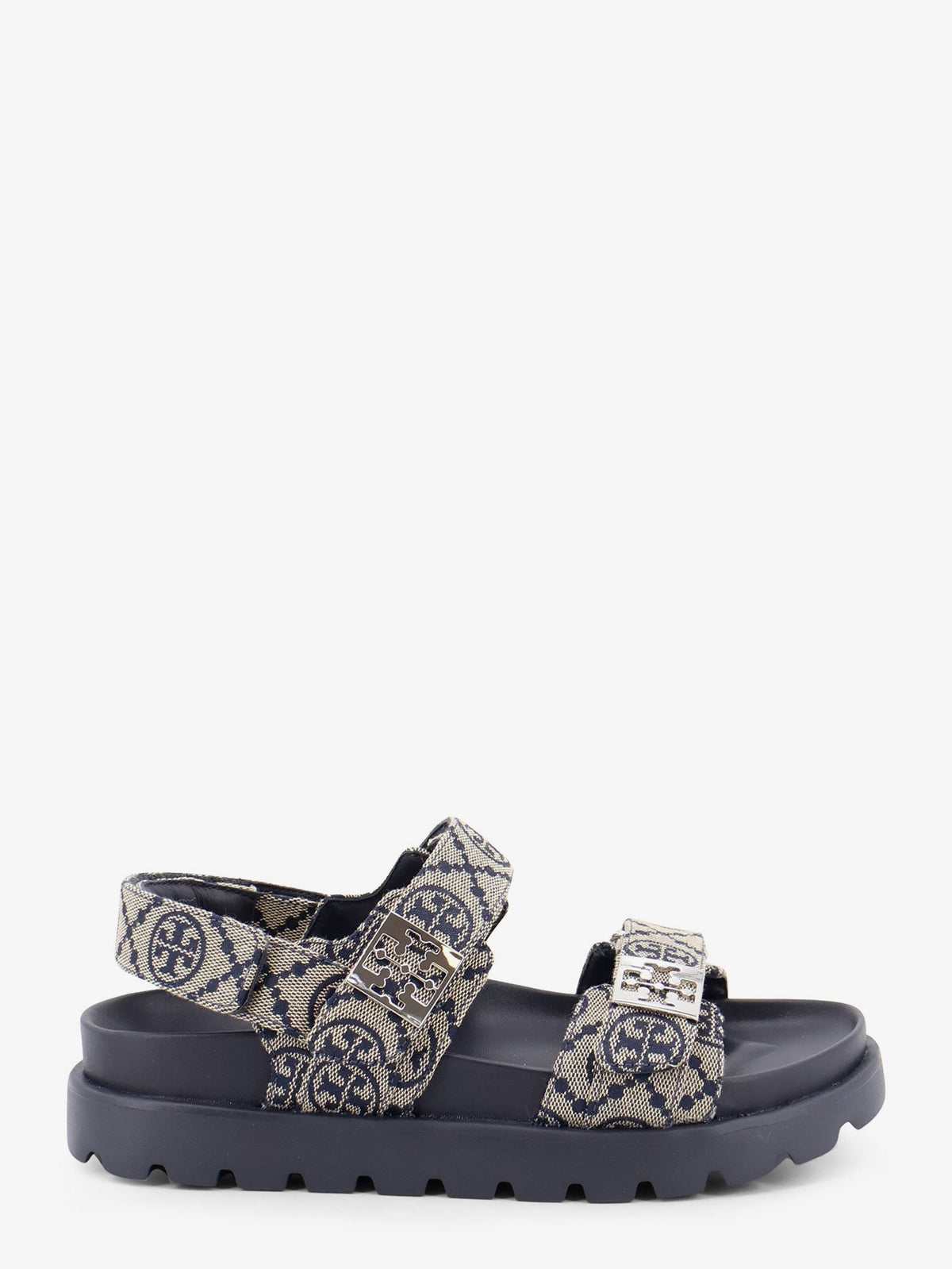 Tory Burch T Mono Perfect Monogram fabric sandals - Tmonoperfectnavy