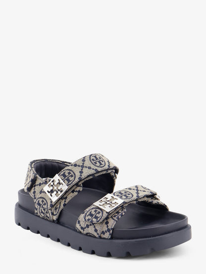 Tory Burch T Mono Perfect Monogram fabric sandals - Tmonoperfectnavy