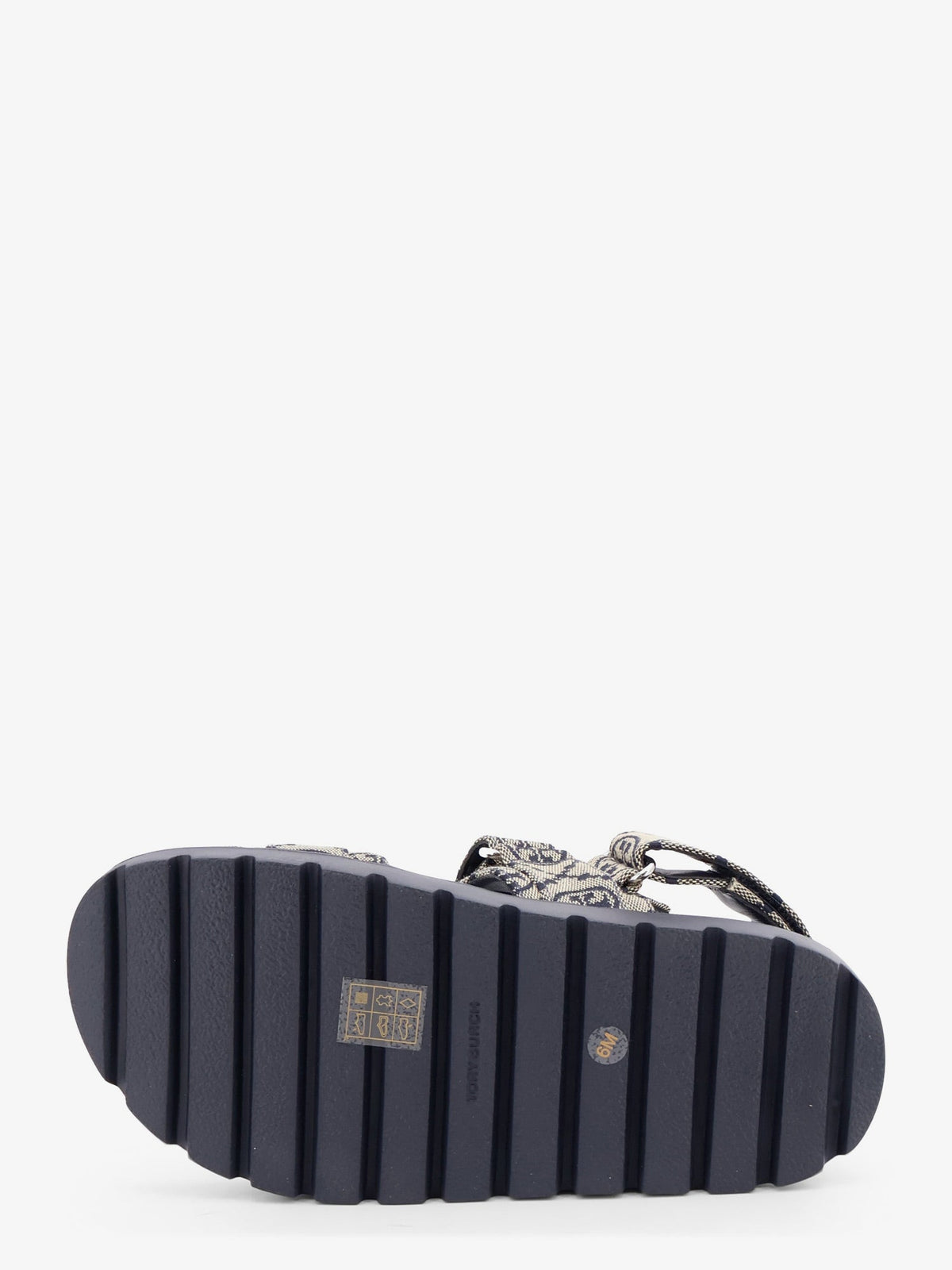 Tory Burch T Mono Perfect Monogram fabric sandals - Tmonoperfectnavy