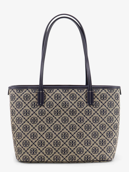 Tory Burch T Monogram Small Zip Coated Canvas Shoulder Bag